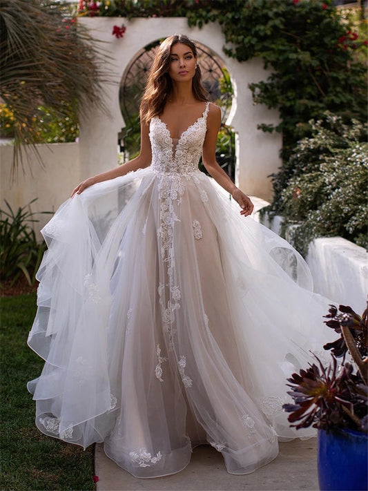 Wedding Dress Lace Shoulder