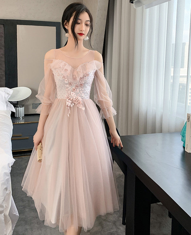 Bridal Dress Fairy pink/grey