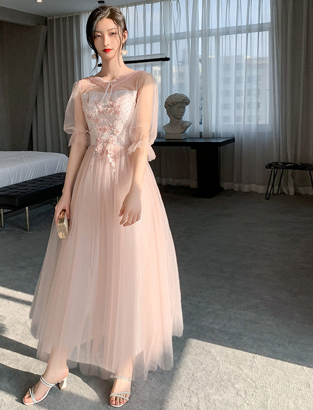 Bridal Dress Fairy pink/grey