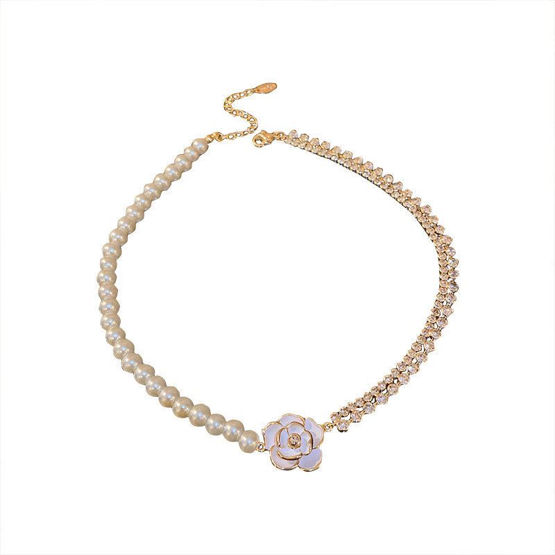 Pearl Rose Necklace