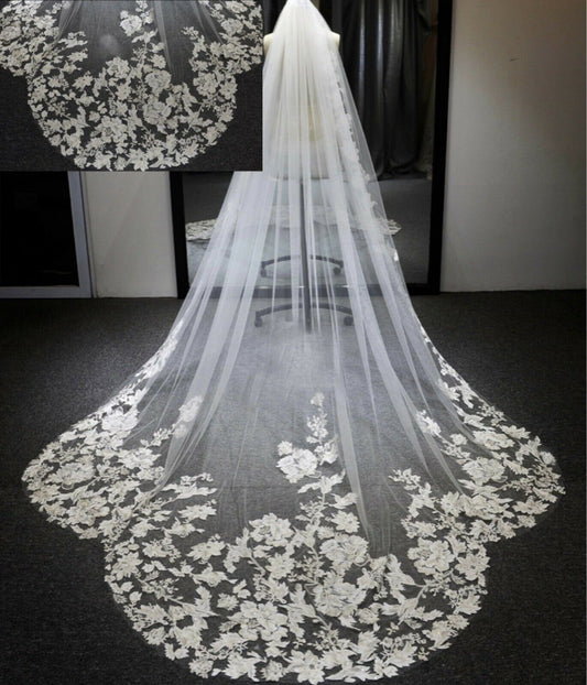 Wedding Veil With Floral