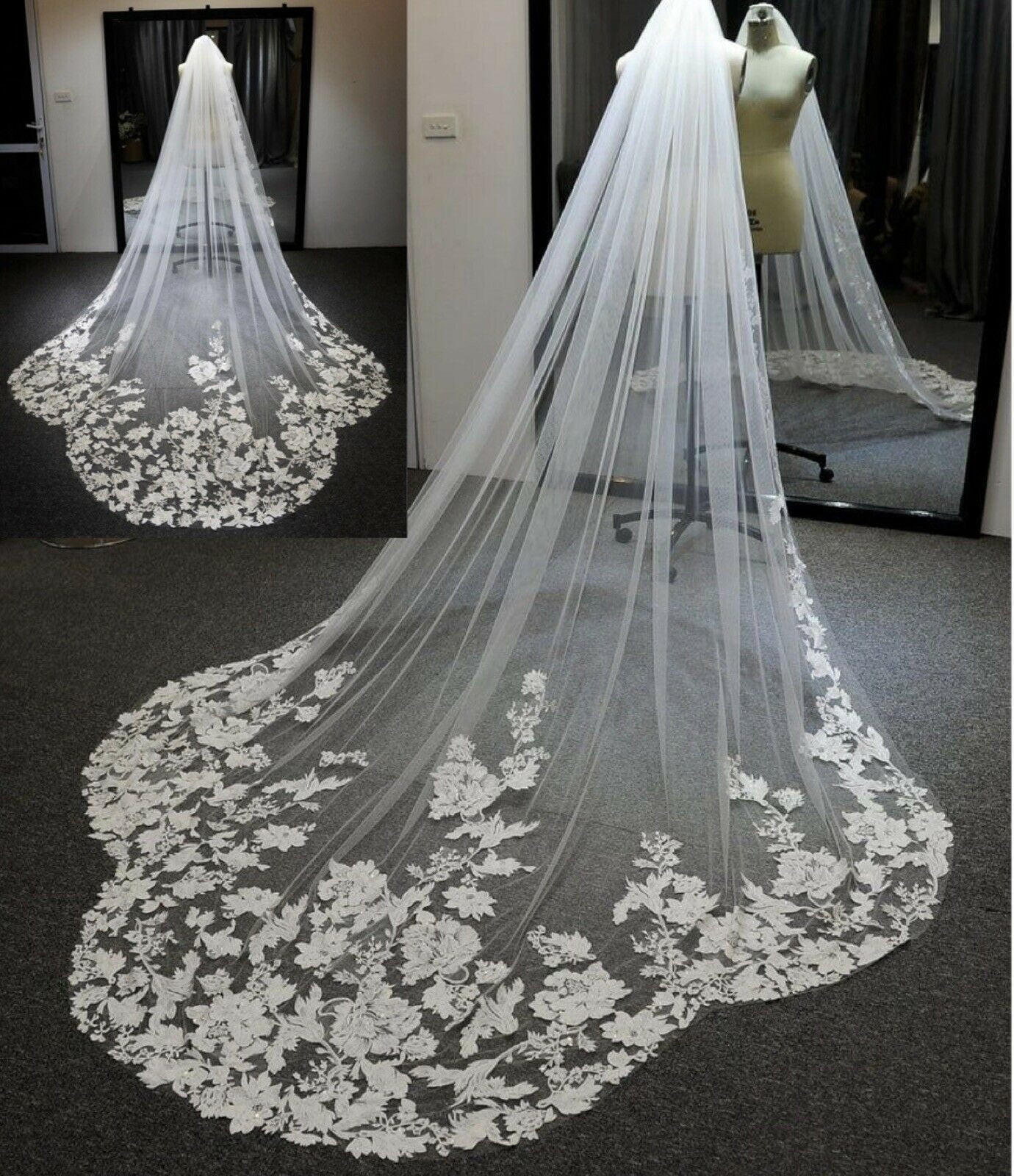 Wedding Veil With Floral