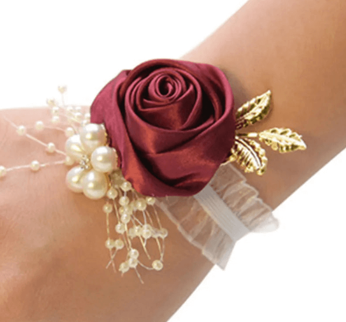 Faux Rose Bracelet